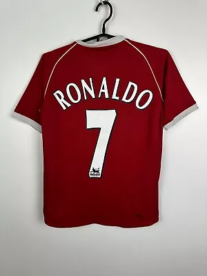 MANCHESTER UNITED 2006 2007 RONALDO FOOTBALL SHIRT SOCCER JERSEY NIKE Sz YOUTH L • $30