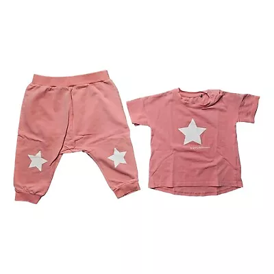 Sweet Star Baby Set Pants Shirt Size 68 Bellybutton Organic Cotton • £12.76