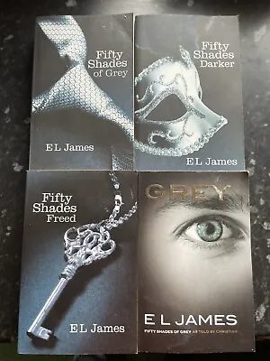 50 Fifty Shades Of Grey Darker Freed 4 Book Collection. Paperback Set EL James • £12