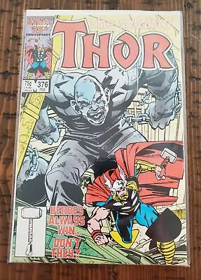 Thor # 376-Marvel Comics-Feb 1987-1st Series (1962-1996)-FN-1st Appearance Death • $2.50