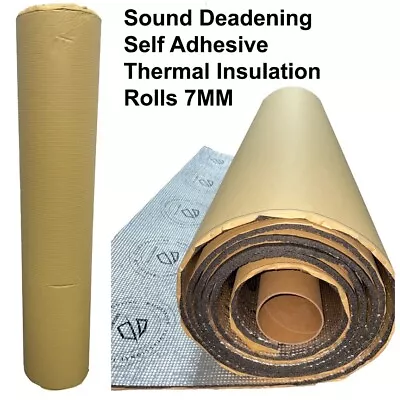 5m Camper Van Insulation Foam Sound Proof Floor Roof Vw T5 6 Deadening 7mm Car • £37.95