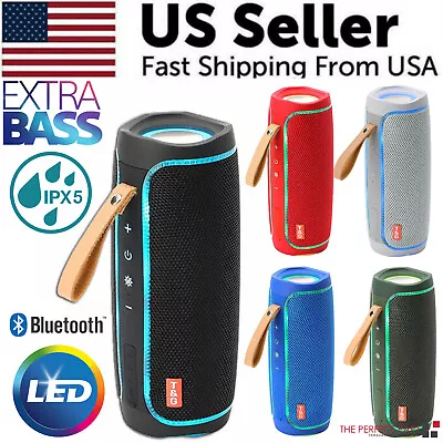 Bluetooth Speaker Wireless Waterproof Outdoor Stereo Bass USB/TF/FM Radio LOUD • $21.89