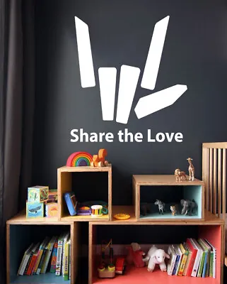 £5.27 • Buy Share The Love Kids Bedroom Wall Sticker Vinyl Decal Top Blogger YouTube Trendin