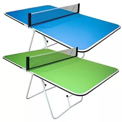  Family Mini Ping Pong Table | 1 Piece Portable Ping Pong Table For Blue • $247.99