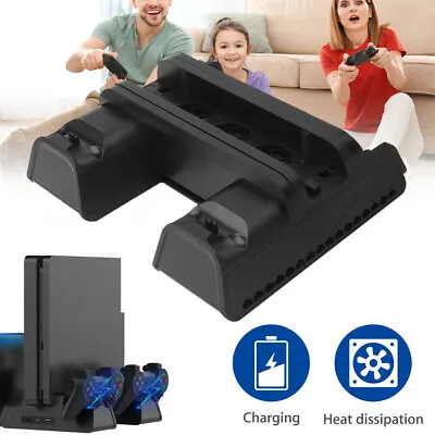 $29.90 • Buy Charging Vertical Stand For PlayStation 4/PS4 Slim/PS4 Pro,PS4 Stand Cooling Fan