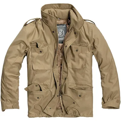 Brandit Classic M65 Military Field Jacket Vintage Mens Coat Travel Parka Camel • $113.95