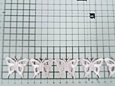 1m Big Butterfly Motif -TrimmingAppliquesWedding- Satin Lace Ribbon 4cm X 3cm • £2.19