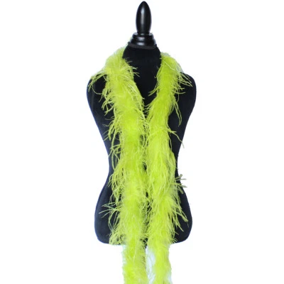 $45.95 • Buy Chartreuse Green 1ply Ostrich Feather Boa Scarf Prom Halloween Costumes Dance 