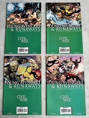 Civil War: Young Avengers & Runaways #1 - #4 Full Run In NM- 9.2! (Marvel 2006) • $10