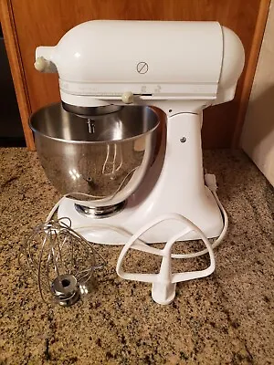 Kitchenaid Artisan 5 Qt. Stand Mixer White  KSM150PSWW - W/ Bowl & 2 Attachments • $139.50