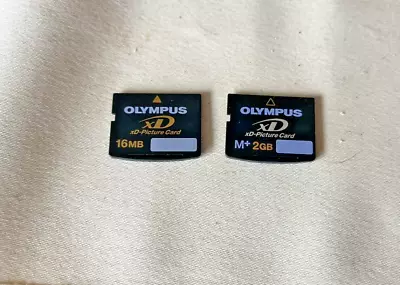 2. Genuine Olympus XD Cards 2gb+16mb • £28