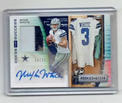 Mike White 2018 Panini Rookies And Stars Rookie Patch Autograph Card • $39.99