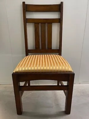 Set Of 4 Arts & Crafts Mission Reproduction Dining Room Chairs Quartersawn Oak • $1100