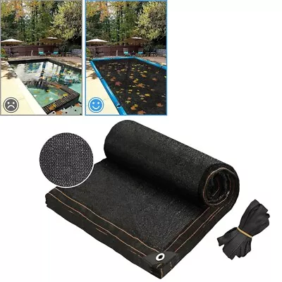 Pool Leaf Net Cover In-Ground Swimming Pool Leaf Catcher 20x40ft Screen Mesh • $65.17