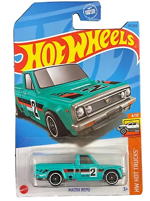 Hot Wheels 2023 HW Hot Trucks 4/10 Green Mazda Repu • $2.36