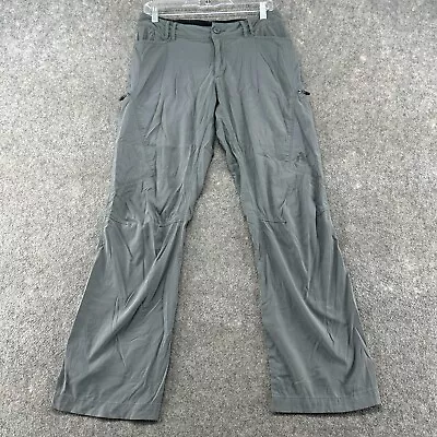 Eddie Bauer Pants Mens 30x30 Grey Cargo Nylon First Ascent Pocket Hiking Stretch • $14.95