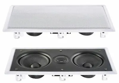 £47 • Buy E-audio Water Resistant Pro Dual 6.5inch 2 Way In-Wall Ceiling Speaker  B413