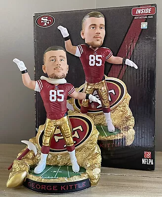 $300 • Buy Tight End GEORGE KITTLE San Francisco 49ers GOLD RUSH Rookie Bobblehead NIB!