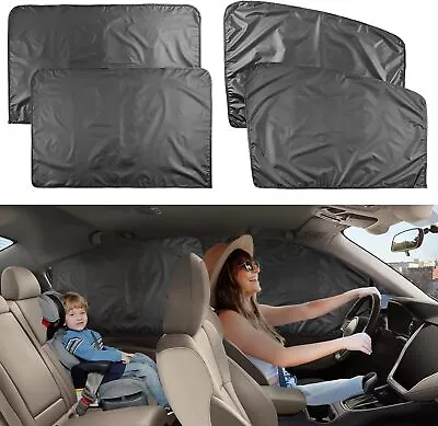 IC ICLOVER Car Window Shade For Baby [4 Pack] Magnetic Shades Black  • $29.59
