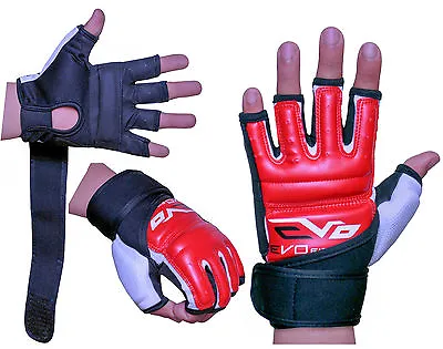 EVO MMA Gloves Grappling Karate Mitts Boxing GEL Martial Arts Body Combat UFC    • £6.99
