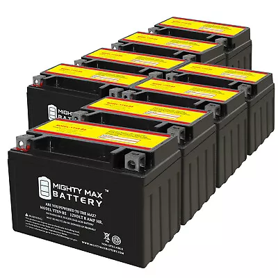 Mighty Max YTX9-BS 12V 8AH Battery Replaces E-Ton Viper150R 10-12 - 8 Pack • $209.99