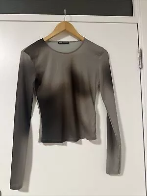 Zara Ladies Sheer Long Sleeve Top • $10