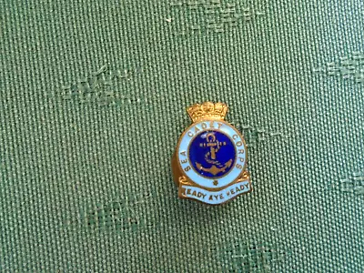 Vintage Sea Cadet Corps - Ready Aye Ready - Enamel Lapel Badge • £8.50