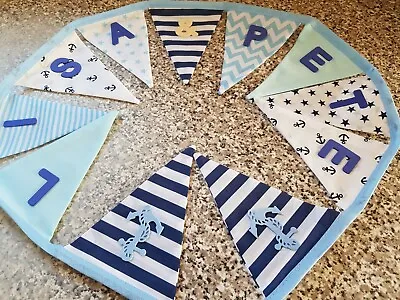 Personalised Bunting- Seaside Nautical Mix - £1 Per Flag Free P&p • £1