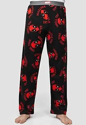 MARVEL Pyjamas -Deadpool Slogan Heads Lounge Pants • £19.95