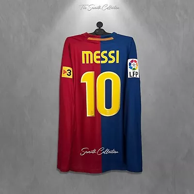 FC Barcelona 2008 2009 Official Home Shirt Long Sleeve Messi La Liga Jersey M • $489