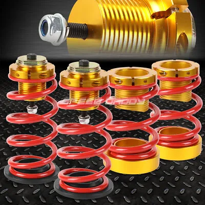 For 06-11 Honda Civic 1-4  Adjustable Red Spring Coilover Suspension Lowering • $62.88