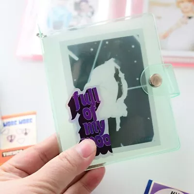 Portable Family Photo Album Solid Color Name Card ID Holder 3‘’ Photo Album • £6.80