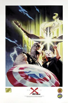 Marvel Comics Universe X Lithograph By Alex Ross DF Wizard Authentic 2000 • $9.99