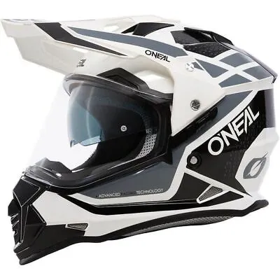 O'Neal 2024 Motocross Helmet SIERRA R V.24 Black White Grey MX Enduro Quad ATV • £129.95