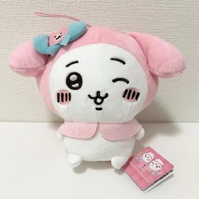 Chiikawa X Sanrio Characters Plush Doll My Melody × Chiikawa 16cm 6.2in Toy • $47