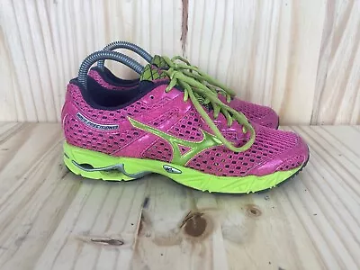 Mizuno Women's Wave Precision 13 Pink Neon Running Sneakers Size 8 • $26.99