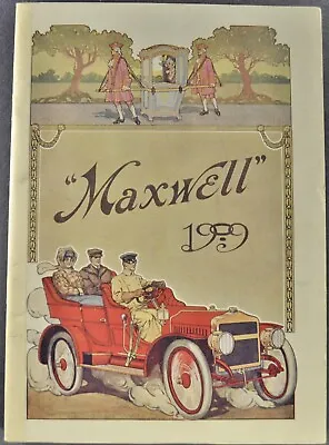 $289.95 • Buy 1909 Maxwell Motor Car Catalog Roadster Touring Car Panel Delivery Nice Original