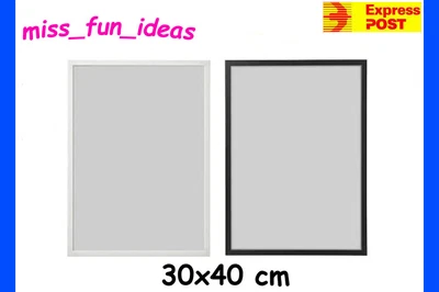 $21.99 • Buy IKEA FISKBO Black White Fiberboard Picture Photo Frame 30x40cm Art Poster Print