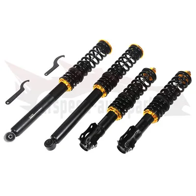 Yellow Coilover Struts Shocks Suspension Kits Adj Height For 85-99 VW Golf Jetta • $198.07