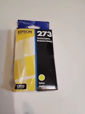 Genuine Epson T273 Standard Yield Yellow Ink Cartridge (T273420-S) - 02/2026 • $7.95