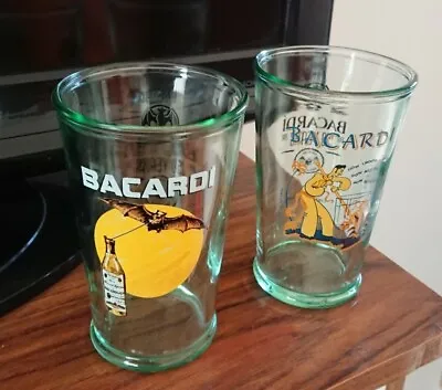 X 2 Collectable Bacardi Rum Glass Tumblers 150 Years Limited Edition  • $35.95