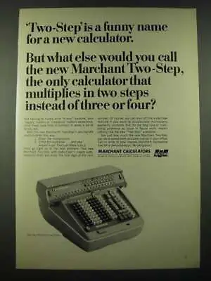 1965 SCM Marchant Two-Step Calculator Ad - A Funny Name • $19.99