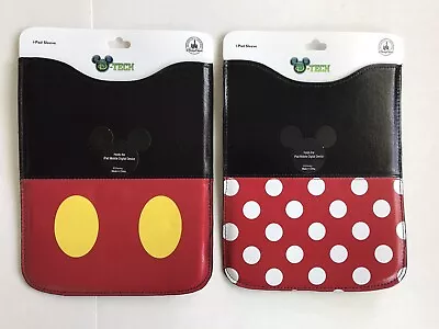 New Disney Parks D-Tech (2) I-PAD SLEEVE LOT MICKEY MOUSE & MINNIE MOUSE  • £24.09