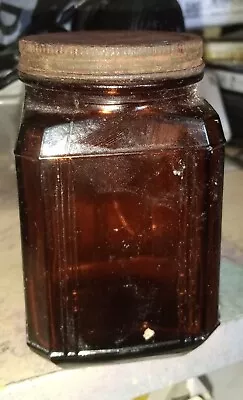 Vintage Brown Glass Bushells Coffee Jar • $9