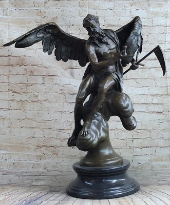 $599.50 • Buy Greek Mythology Grim Reaper Death God Bronze Sculpture Statue By Moreau Artwork