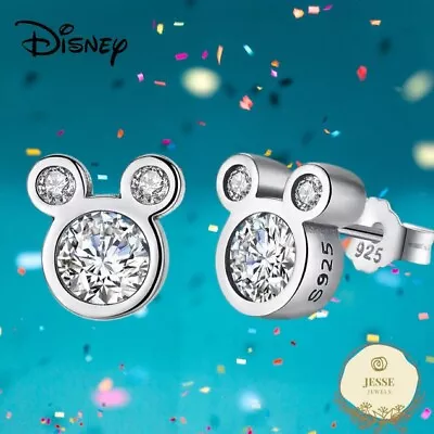 925 Sterling Silver Disney Mickey Earrings Mouse Disneyland • $12.99