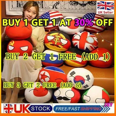 £5.56 • Buy Plush Polandball FRANCE Korea Countryball USA Country Ball Stuffed Toy Pendants