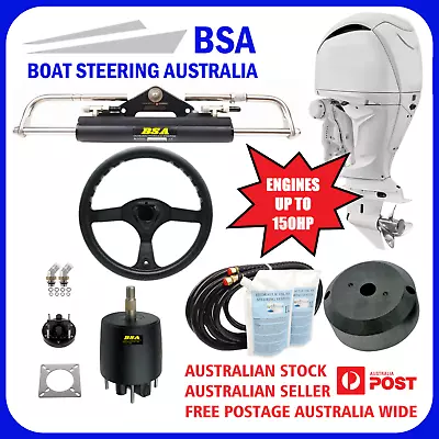 $814.37 • Buy Boat Hydraulic Steering System Kit Marine Outboard Steering For Yamaha To 150HP