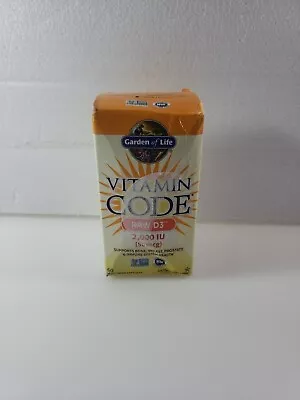 Garden Of Life Vitamin Code Raw D3 - 2000 IU 50mcg - 60 Caps - Exp. 04/2024 • $12.99