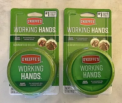 2 Pack O'Keeffe's Working Hands Creme 6.1 Total Oz Heals Dry Cracked Hands Unsc. • $20